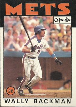 1986 O-Pee-Chee Baseball Cards 191     Wally Backman